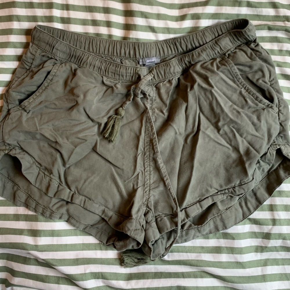 soft green shorts